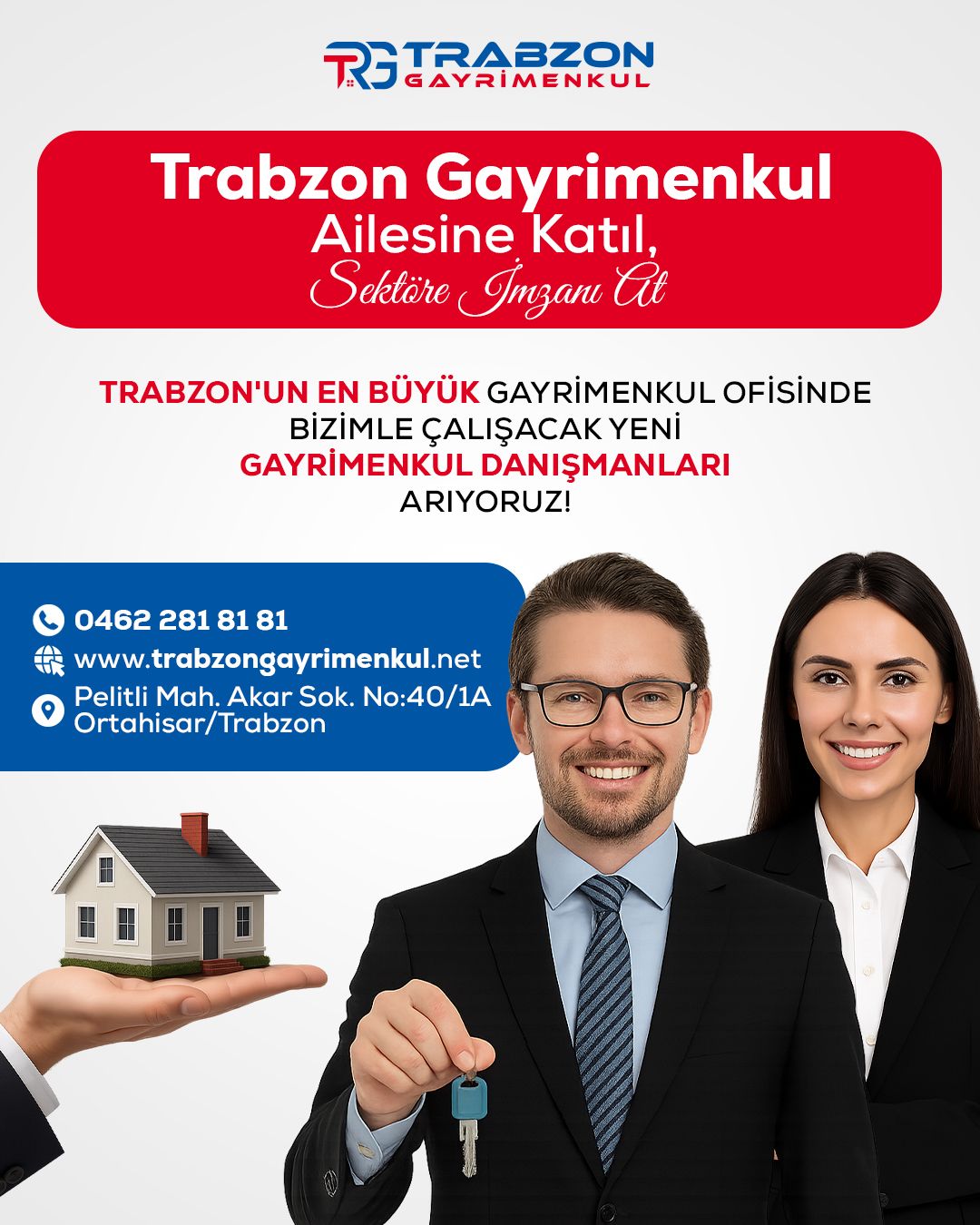 Trabzon Gayrimenkul Bünyesinde Gayrimenkul Danışmanları Arıyoruz✨